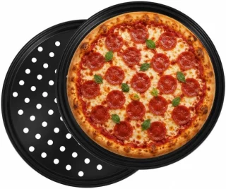 Perforerende pizzapannen 10 inch, set van 2