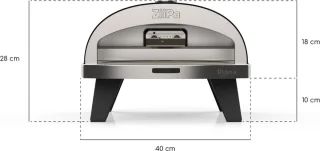 Piana Gas Pizza Oven Antraciet