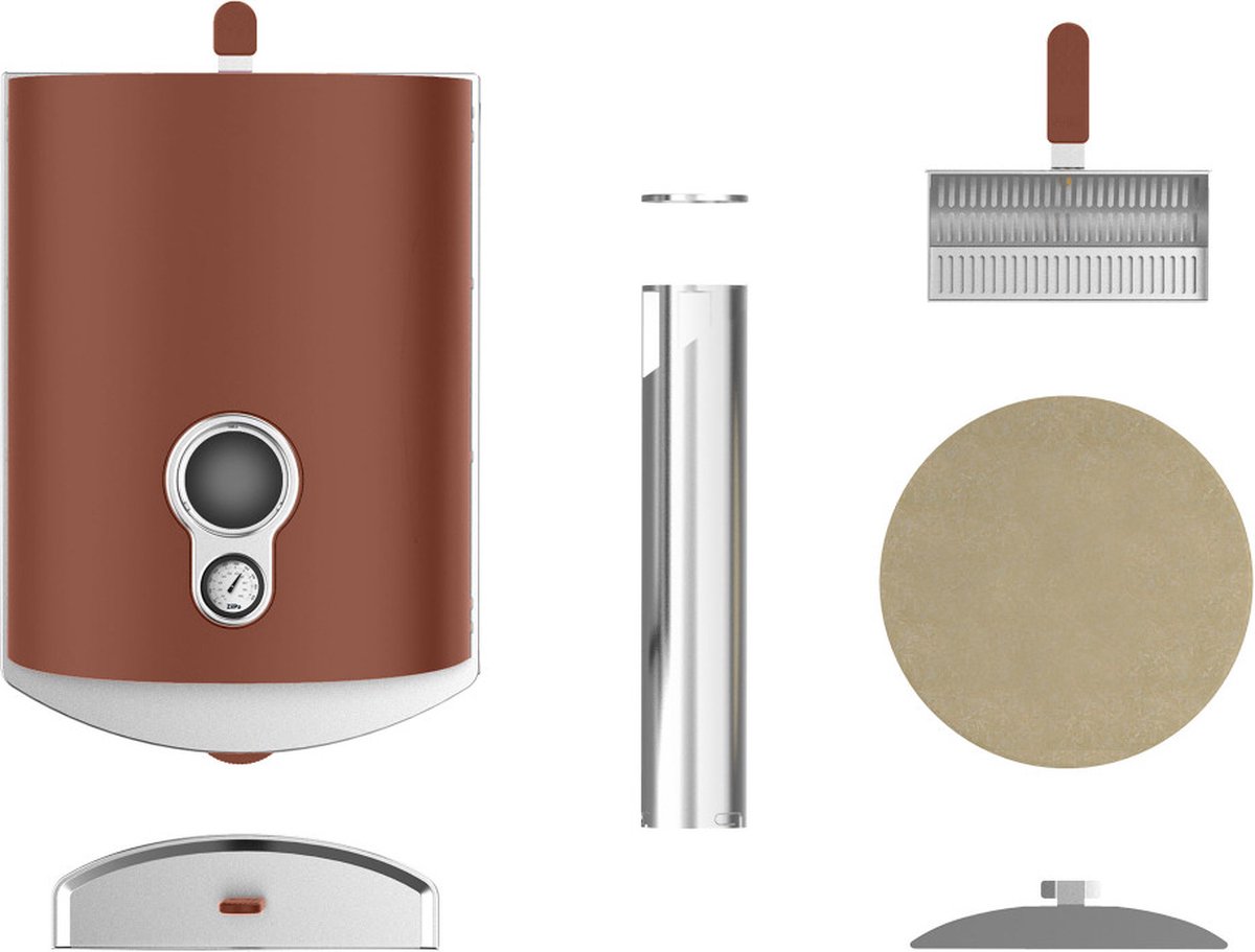 Piana Ziipa Pizza Oven Terracotta Pellets Houtskool