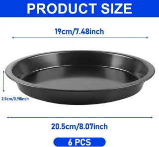 Pizza bakblikset 6-delig Ø20 cm