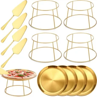 Pizza Bakplaat Set 12 inch - Goud