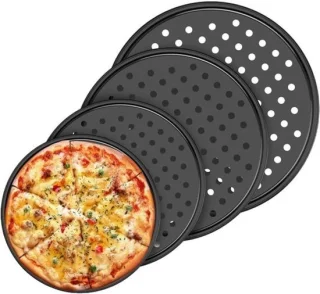 Pizza bakplaat set zwart