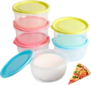 Pizza ball box met deksel - 6 stuks - fermentatie bak