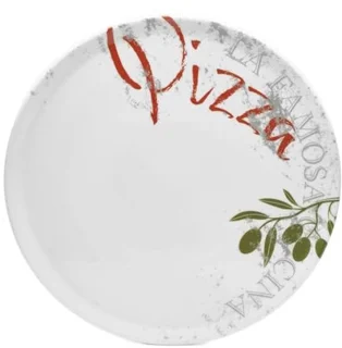 Pizza Borden 33 cm - Set van 6, Porselein