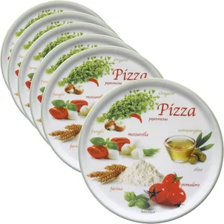 Pizza borden set XL 33,8 cm Groen