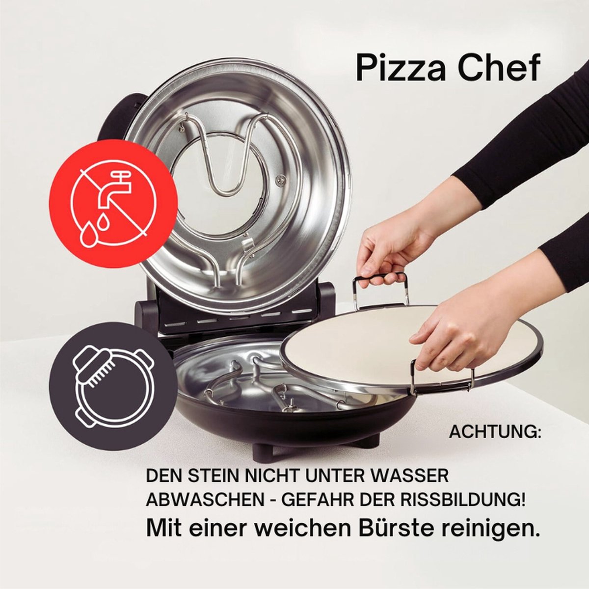 Pizza Chef Elektrische Pizzaoven 1200W 30cm