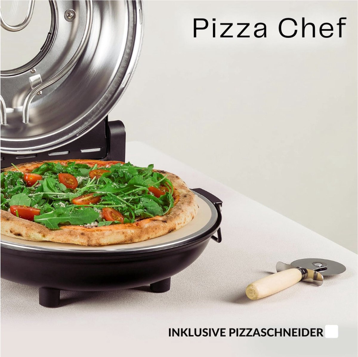 Pizza Chef Elektrische Pizzaoven 1200W 30cm