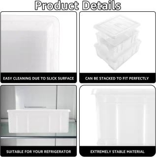 Pizza deegbox set 2 stuks - 25 x 30 & 40 x 30 cm