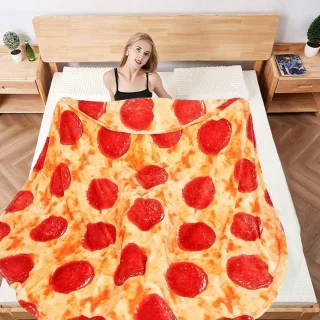 Pizza Deken Plaid 150 cm Multicolor