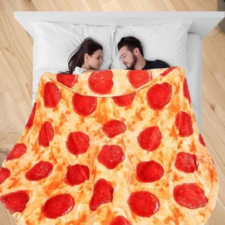 Pizza Deken Plaid 150 cm Multicolor