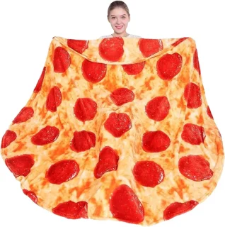 Pizza Deken Plaid 150 cm Multicolor