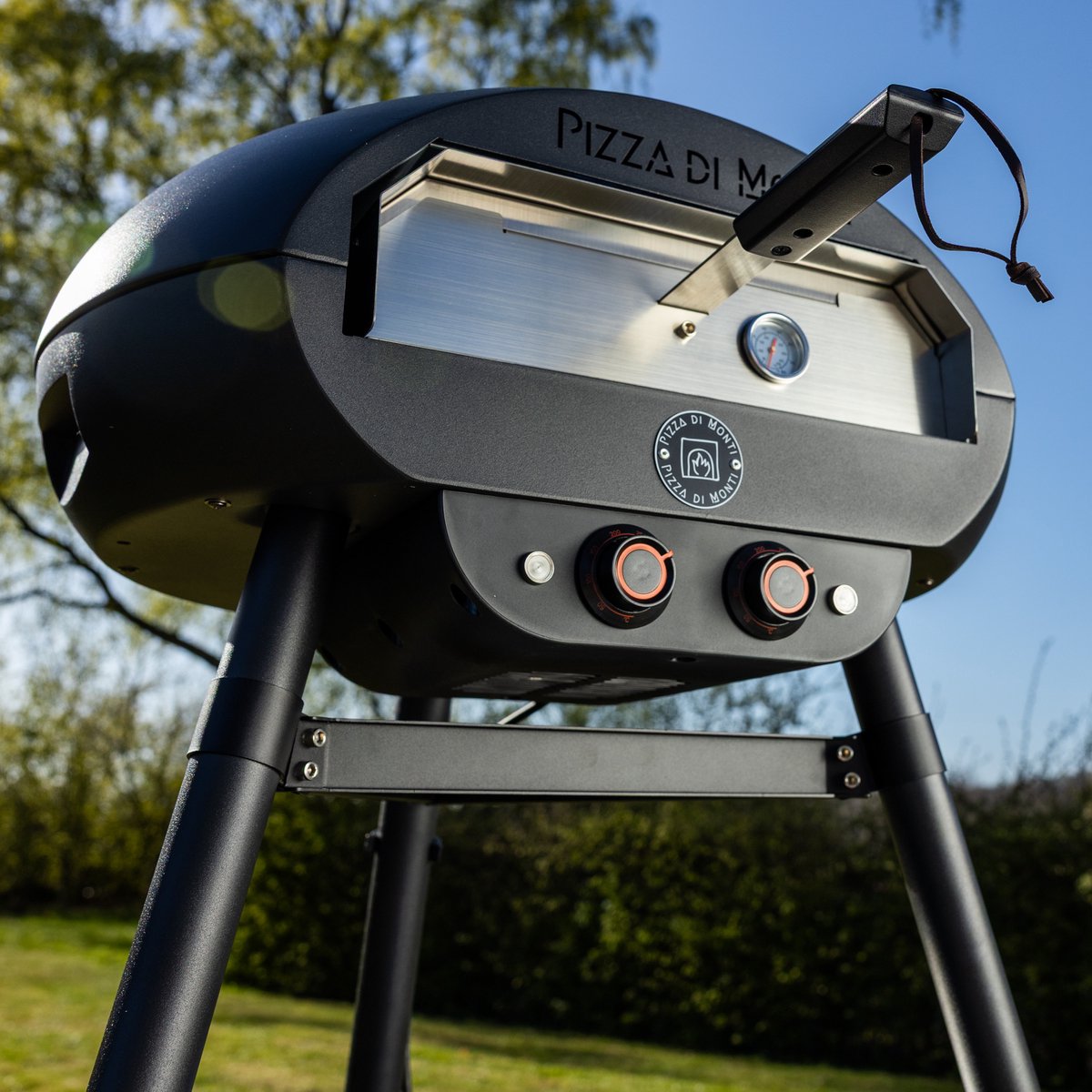 De Pizza di Monti Fiorenza Zwart Elektrische Pizzaoven in één oogopslag