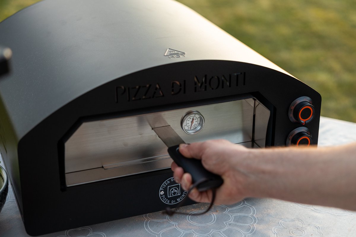 Pizza di Monti Tavoletta Zwart Elektrische Pizzaoven Tafelmodel
