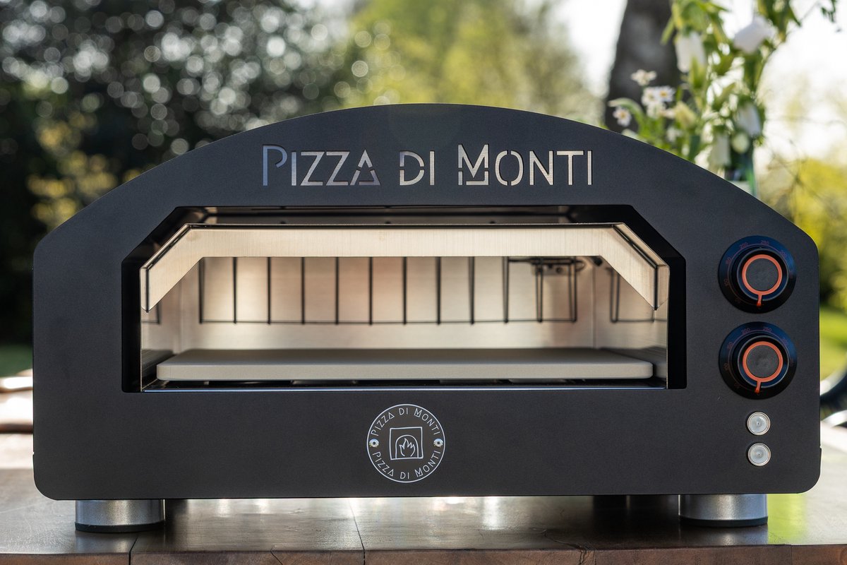 Pizza di Monti Tavoletta Zwart Elektrische Pizzaoven Tafelmodel
