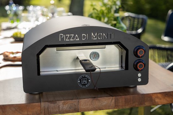 Pizza di Monti Tavoletta Zwart Elektrische Pizzaoven Tafelmodel