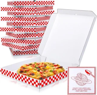 Pizza Dozen - Verpakkingsdoos 40 x 40 cm Wit