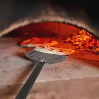 Pizza draaipleel set 9 inch met 40 inch aluminium handvat