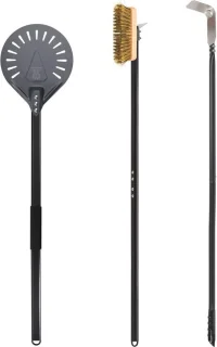 Pizza draaipleel set 9 inch met 40 inch aluminium handvat