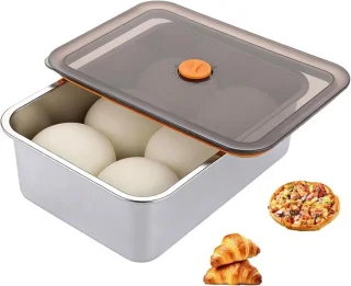 Pizza fermentatie box van RVS, 4.2 liter