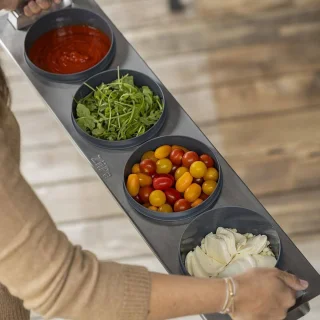Pizza-garnituurorganizer