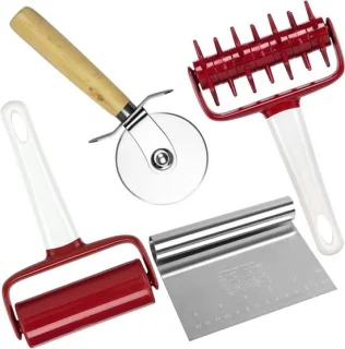 Pizza gereedschap set 4 stuks multicolor