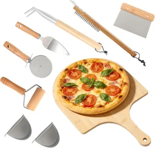 De Pizza Gereedschapset, 7-delig in één oogopslag