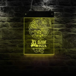 Pizza neonbord 30x20 cm