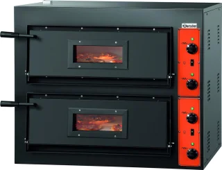 Pizza Oven Dubbel Elektrisch 2xØ30cm 380V 8,4kW