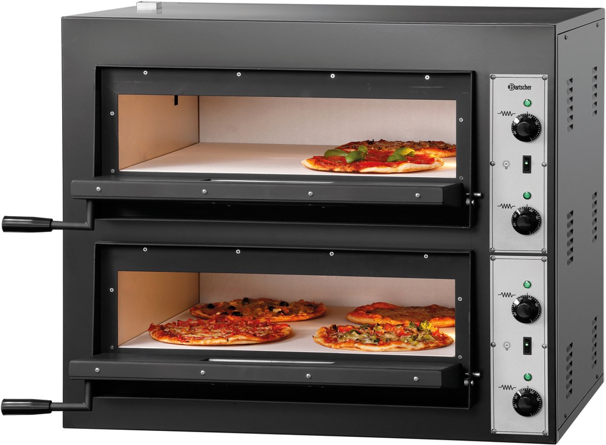 Pizza Oven Dubbel Elektrisch 2xØ30cm 380V 8,4kW