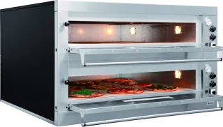 Pizza Oven Dubbel Elektrisch 400V 24kW 2 x Ø33cm