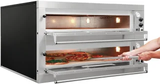 Pizza Oven Dubbel Elektrisch 400V 24kW 2 x Ø33cm