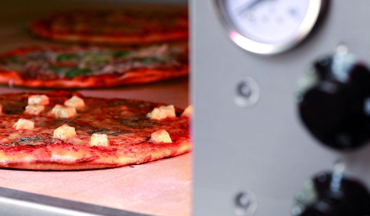 Pizza Oven Dubbel Elektrisch 400V 24kW 2 x Ø33cm
