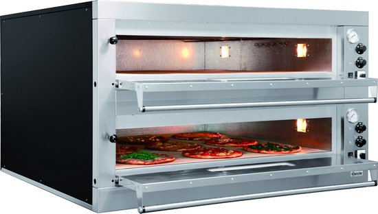 Pizza Oven Dubbel Elektrisch 400V 24kW 2 x Ø33cm