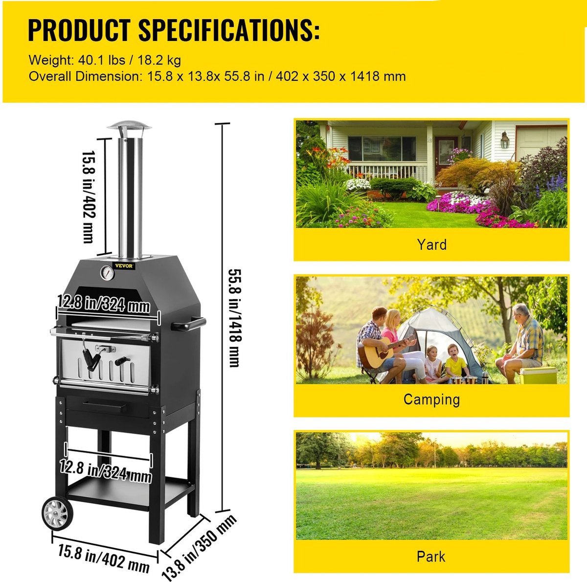 Pizza Oven Houtgestookt Buiten