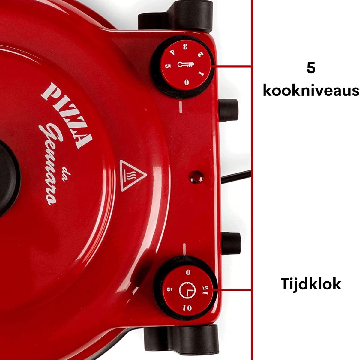Pizza Oven Klein Rood 919 - 34x30x19 cm