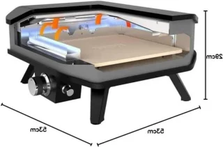 Pizza oven - pizzamaker - 34 cm - rood