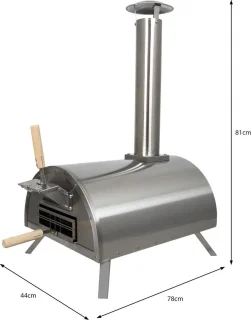 Pizza Oven Tafelmodel Buiten - Inclusief Accessoires