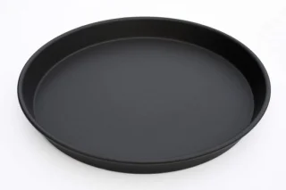Pizza pan diepe bakvorm 35x4 cm donkergrijs