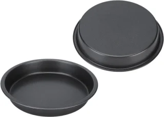 Pizza pan set - 2 stuks 9 inch - zwart