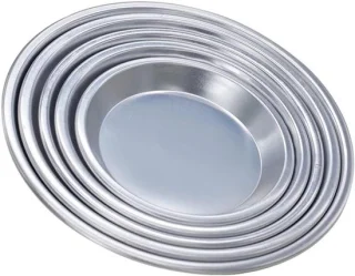 Pizza pan set - geanodiseerd aluminium - zilver
