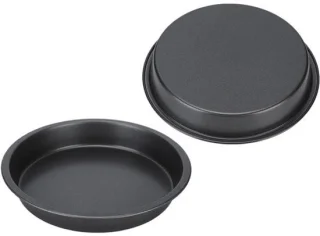 Pizza pan set van 2 stuks 9 inch zwart