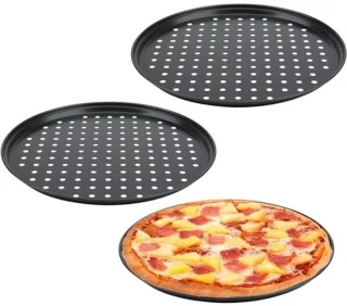Pizza pannen met gaten 30 cm 3 stuks