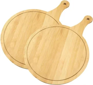 Pizza schaal set van 2, hout, 30 cm