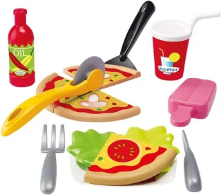 Pizza-set voor kinderen – Houten speelgoedset