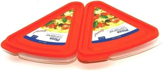 Pizza Slice Opbergset - 2 stuks rood