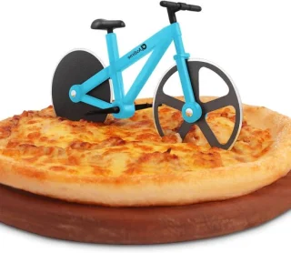 Pizza snijder 19 cm RVS fietsontwerp