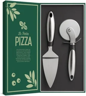 Pizza Snijset 30 x 20 cm Zilver