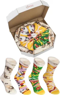 Pizza Sokken 4-pak - Unisex