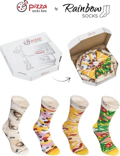 Pizza Sokken 4-pak - Unisex