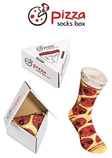 Pizza Sokken Box Peperoni - Sokken